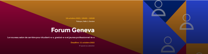 Forum Geneva 2022 - Graduate Recruitment Fair