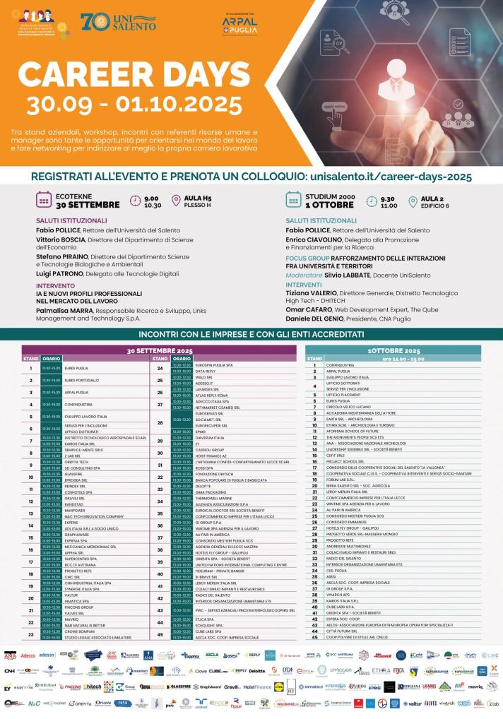 CAREER DAYS-UNISALENTO